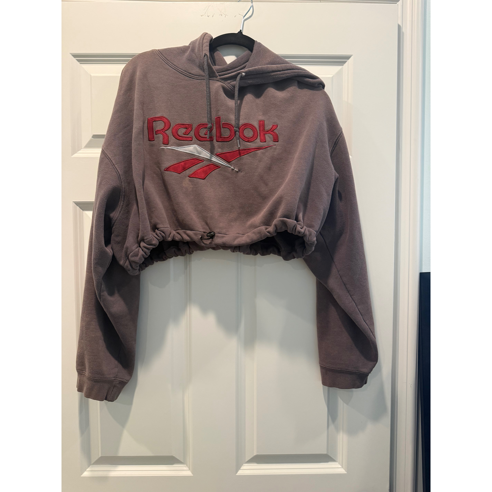Reebok Cropped Hoodie Sweatshirt - Picture 2 of 6